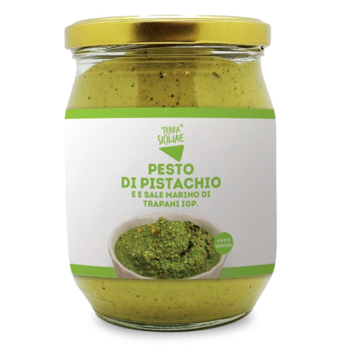 Pesto di Pistacchio al 65% con Pistacchio di Sicilia e Sale marino di Trapani IGP, 500 g