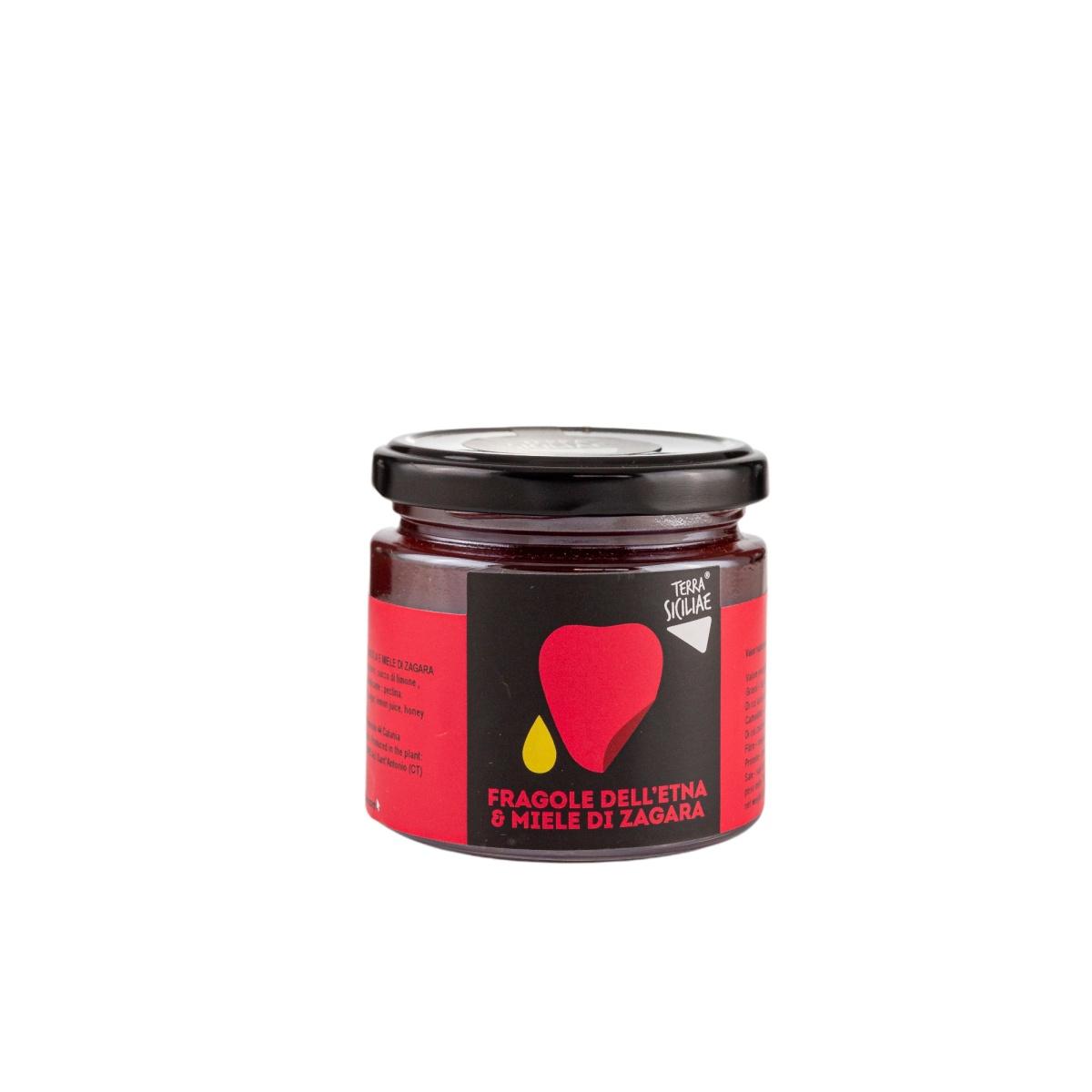 Confettura extra di Fragole dell'Etna e Miele di Zagara, 240 g