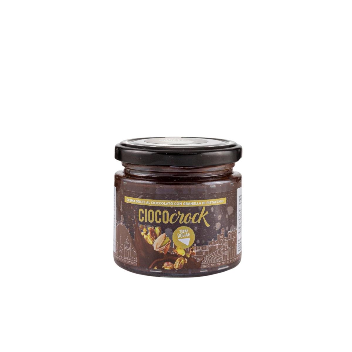 NIURU - Panettone con impasto al cacao e vasetto di CiocoCrock, 750g + 190g