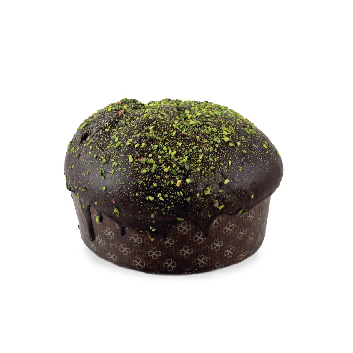 AL CAFFE' - Panettone al Caffè con glassa al cioccolato e crema vaso Creamcoffe, 750g + 190g