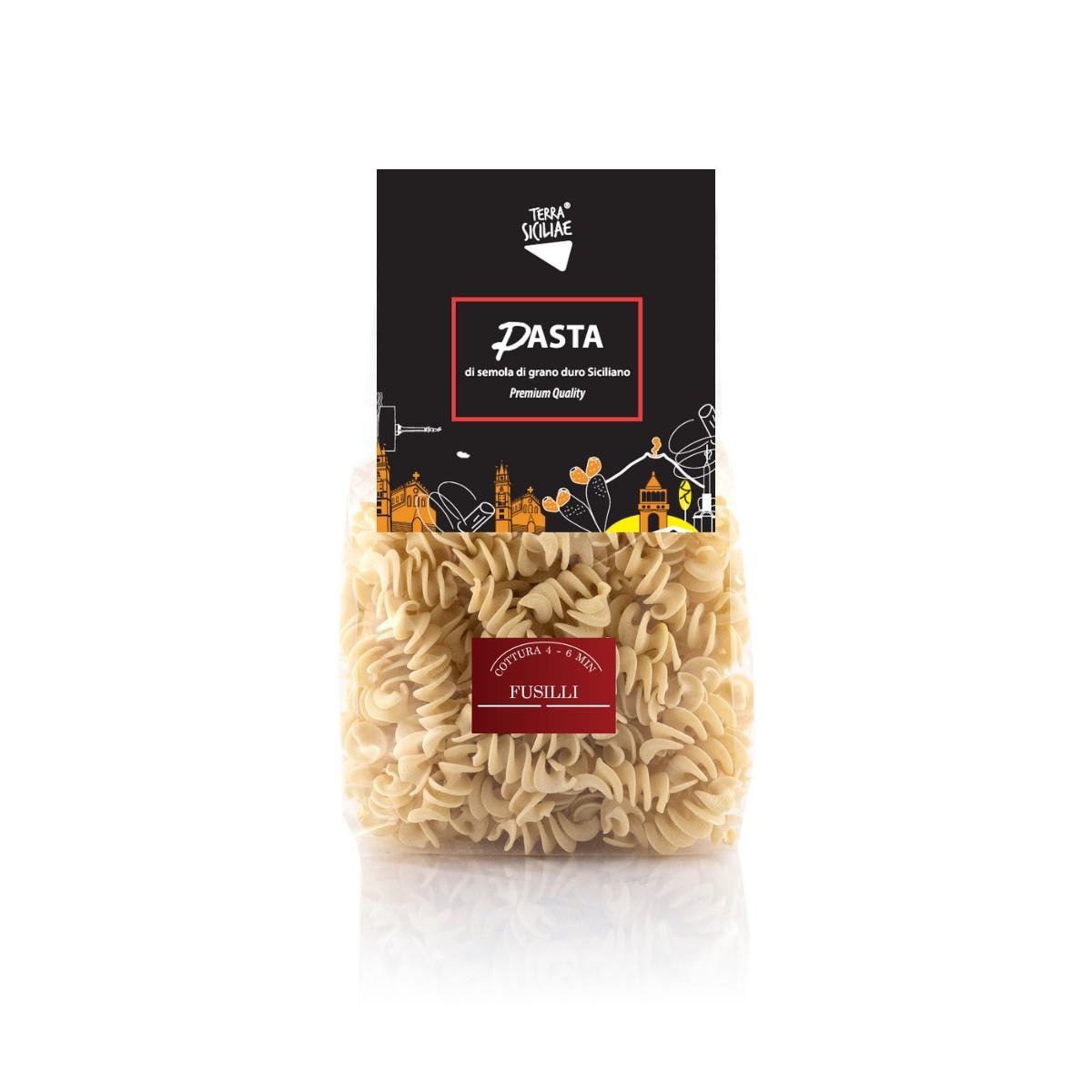 Pasta di Semola di Grano Duro Siciliano Trafilata al Bronzo - Fusilli 500g