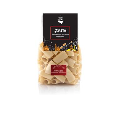 Pasta di Semola di Grano Duro Siciliano Trafilata al Bronzo - Paccheri 500g