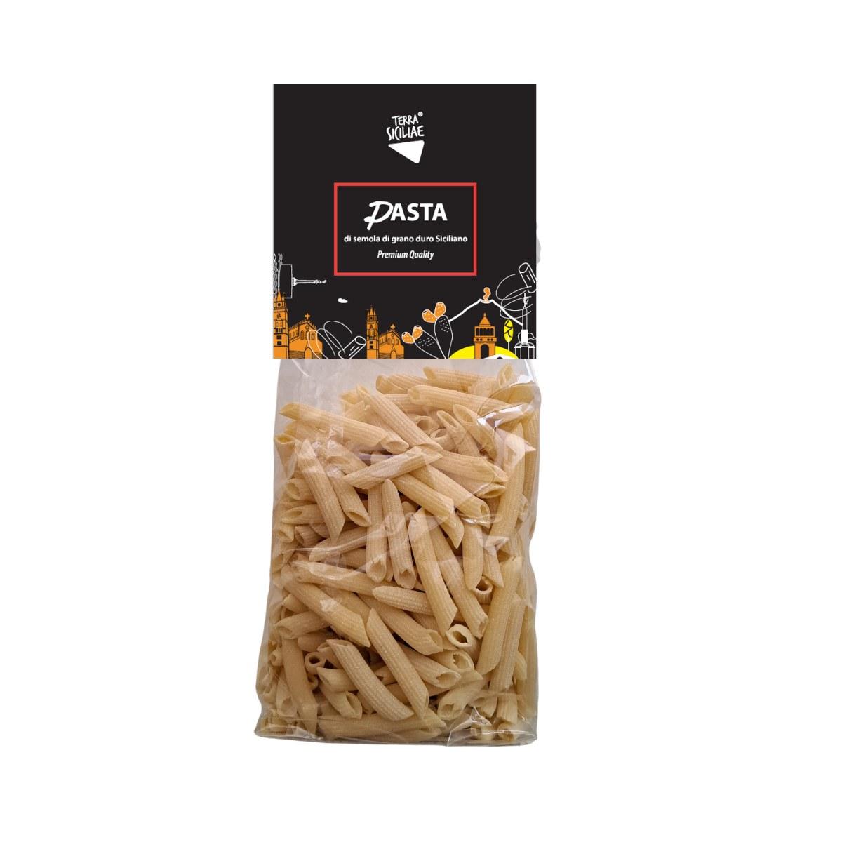 Pasta di Semola di Grano Duro Siciliano Trafilata al Bronzo - Pennette Rigate 500g