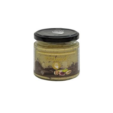 PistaMod, Crema dolce spalmabile al Pistacchio 30% con granella di Cioccolato di Modica IGP, 190 g