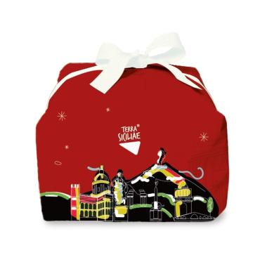 PANDORATO LINEA INCARTATA, Impasto soffice glassa cioccolato Bianco e granella di pistacchio, 750g