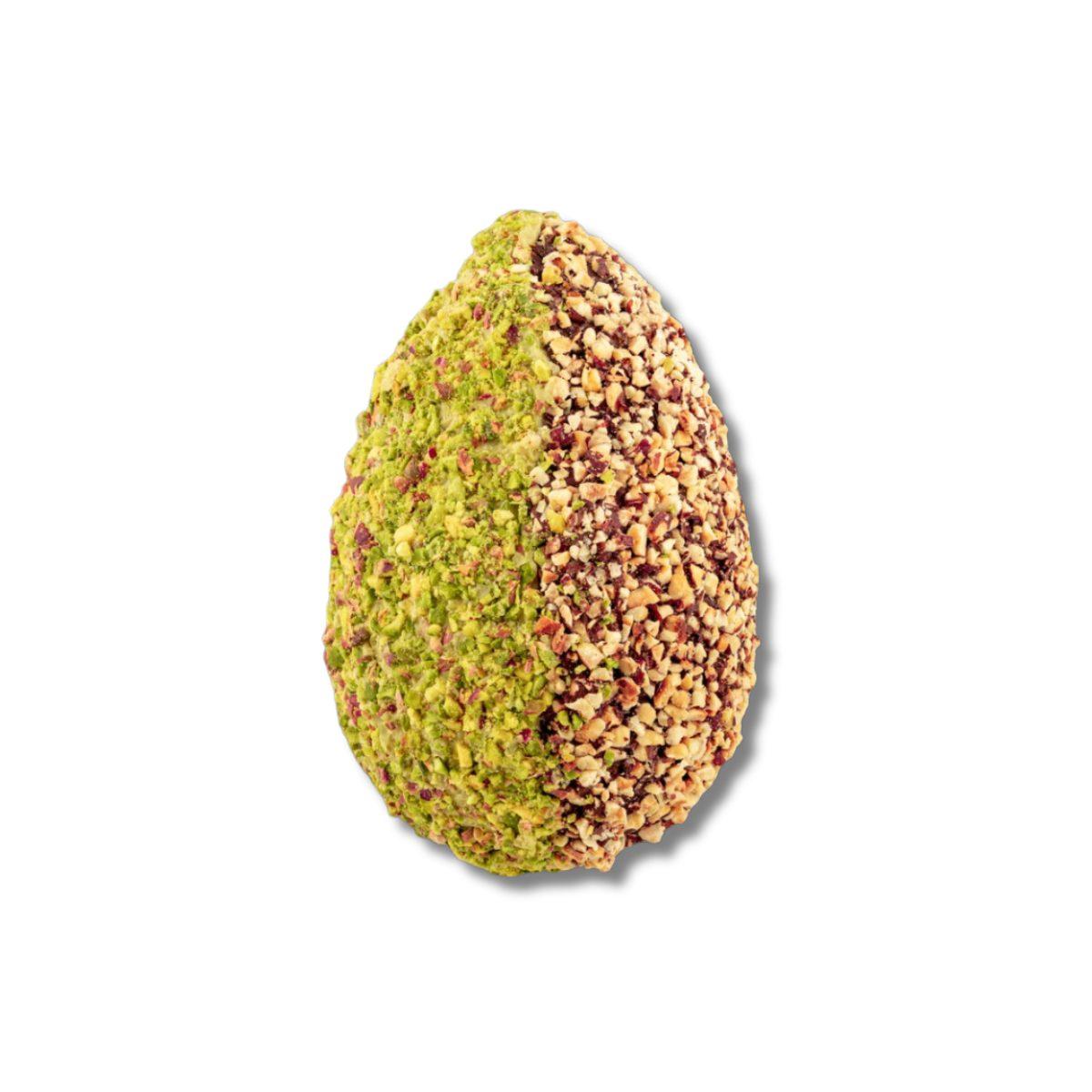 Croccolone - Uovo Bi-gusto con granella di Pistacchio incastonata con confezione in latta, 300g